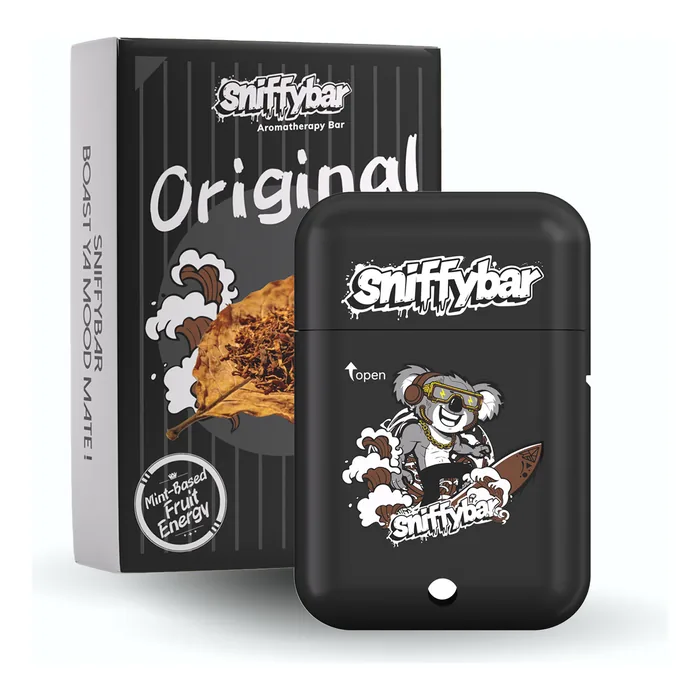 Sniffybar Original herbal diffuser with its retail box