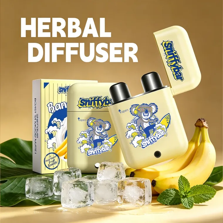Sniffybar Banana Buzz with its retail box