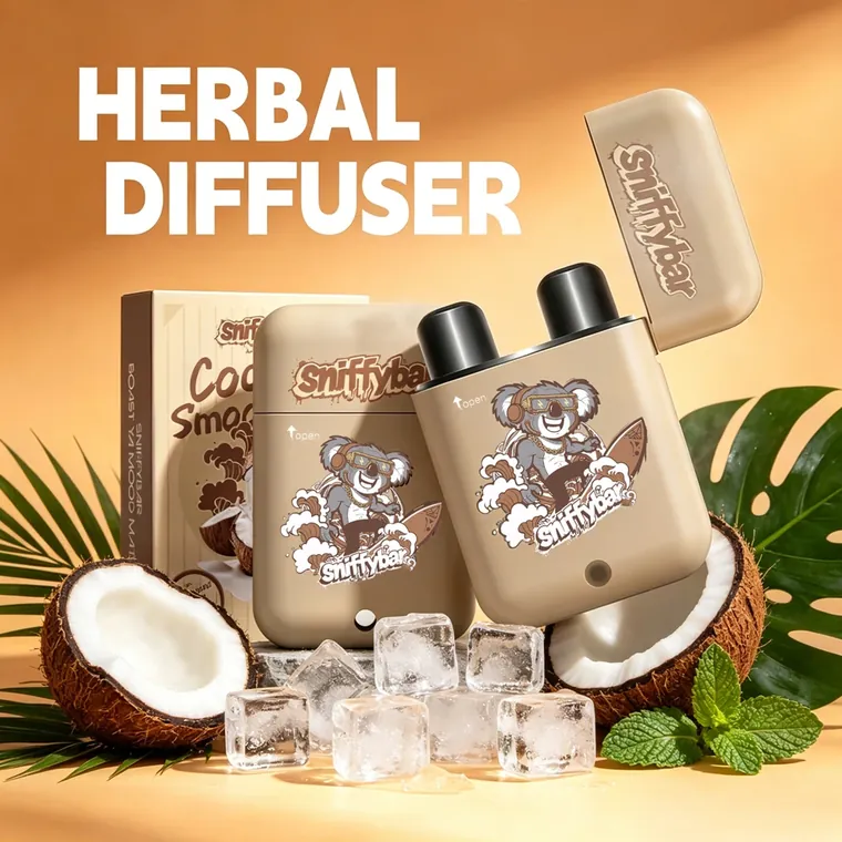 Sniffybar Coconut Smoothie with its retail box