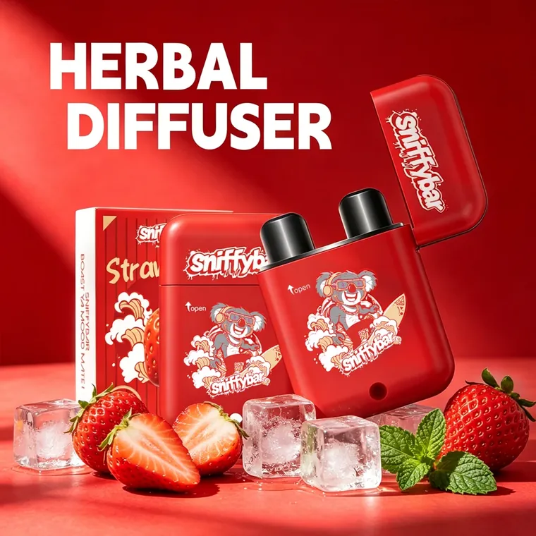 Sniffybar Strawberry Ice with its retail box